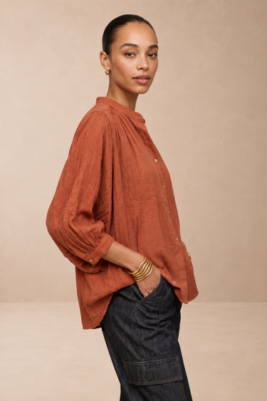 Chemise Marjorie Brique BRIQUE