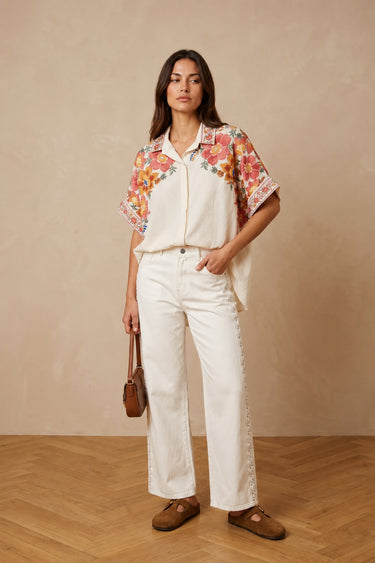 Chemise Noelia Ecru/Rose ECRU/ROSE