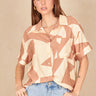 Chemise Prisca Ecru/Cafe ECRU/CAFE