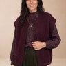 Gilet Addison Aubergine AUBERGINE