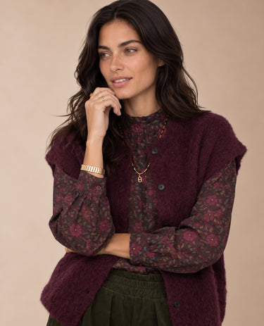 Gilet Addison Aubergine AUBERGINE