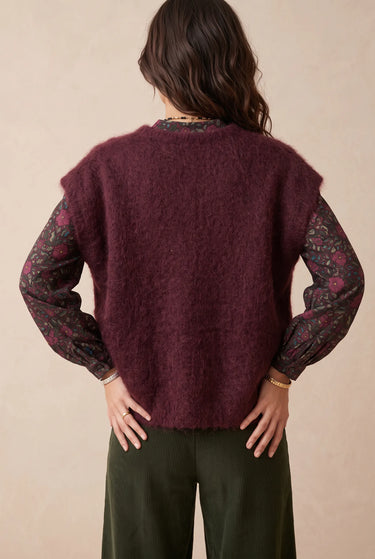 Gilet Addison Aubergine AUBERGINE