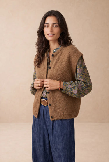 Gilet Addison Camel CAMEL