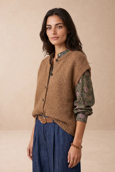 Gilet Addison Camel CAMEL