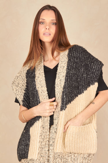 Gilet Dora Ecru/Marine ECRU/MARINE
