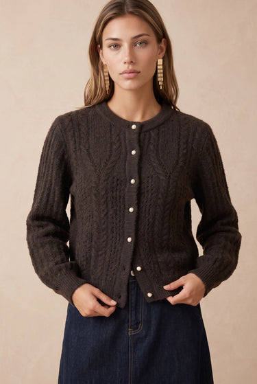 Gilet Flora Choco CHOCO