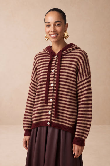 Gilet Heloise Raye Bordeaux RAYE BORDEAUX