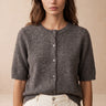 Gilet Julie Taupe TAUPE