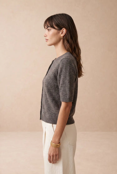 Gilet Julie Taupe TAUPE