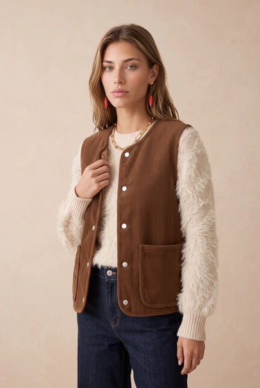 Gilet Lina Camel CAMEL
