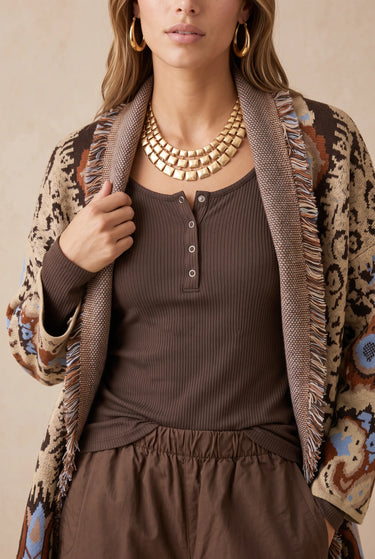 Gilet Nathalie Imp Beige IMP BEIGE
