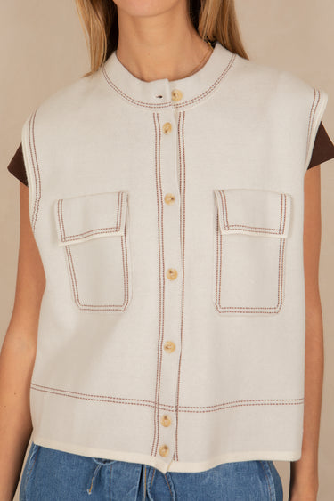 Gilet Tomette Ecru ECRU