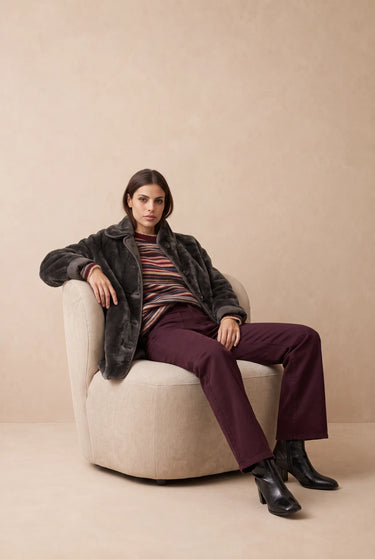 Manteau Jill Marron MARRON