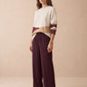 Pantalon Amanda Aubergine AUBERGINE