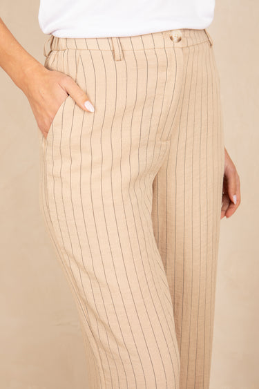 Pantalon Axelle Beige Raye BEIGE RAYE