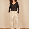Pantalon Karolyne Ecru/Noir ECRU/NOIR