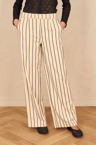 Pantalon Karolyne Ecru/Noir ECRU/NOIR