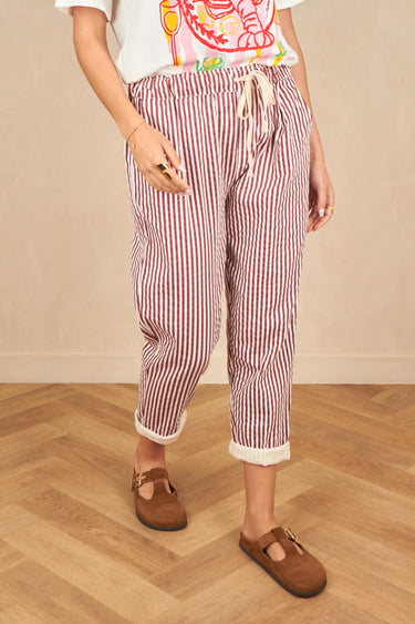 Pantalon Pau Raye Bordeaux RAYE BORDEAUX