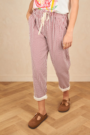 Pantalon Pau Raye Bordeaux RAYE BORDEAUX