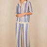 Pantalon Silvana Ecru/Bleu ECRU/BLEU