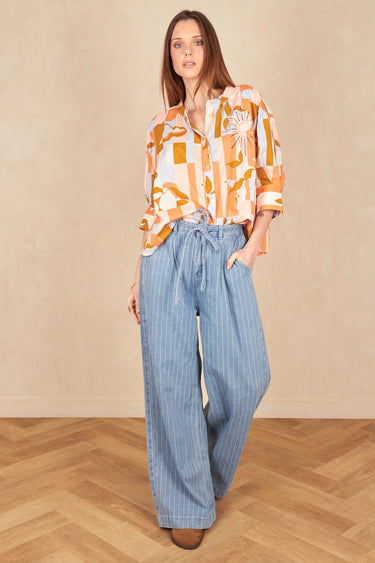 Pantalon Stanley Bleu Raye BLEU RAYE