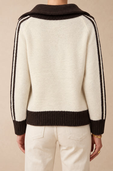 Pull Barbara Ecru/Choco ECRU/CHOCO