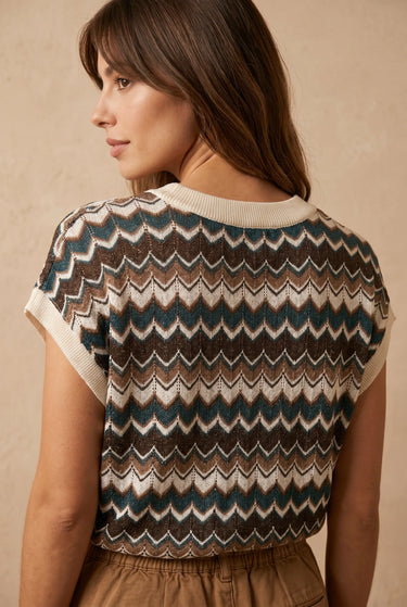 Pull Capitole Beige/Choco BEIGE/CHOCO