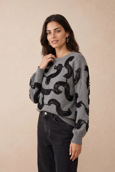 Pull Farah Gris/Noir GRIS/NOIR