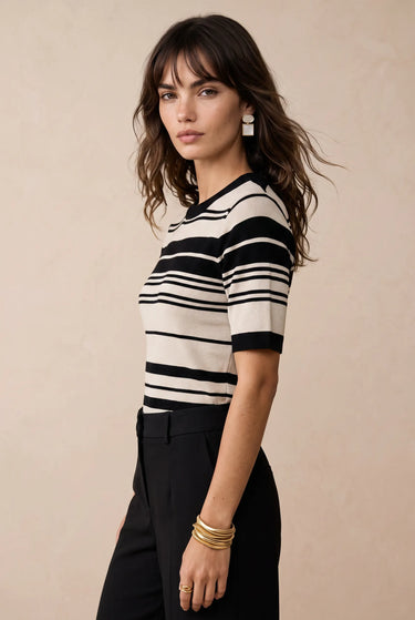 Pull Janice Beige/Noir BEIGE/NOIR