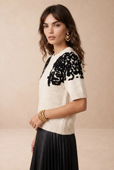 Pull Kille Beige/Noir BEIGE/NOIR