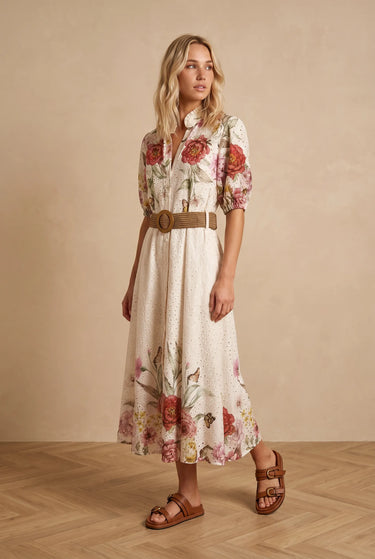 Robe Chelsea Ecru/Rose ECRU/ROSE