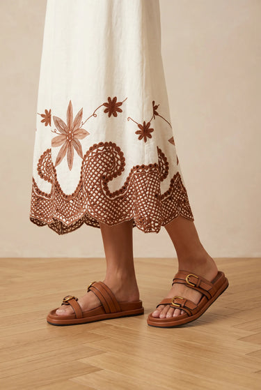 Robe Fifi Ecru/Choco ECRU/CHOCO