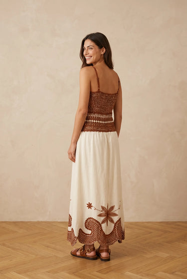Robe Fifi Ecru/Choco ECRU/CHOCO