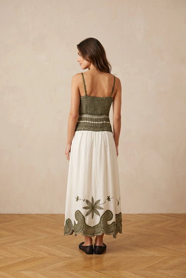 Robe Fifi Ecru/Kaki ECRU/KAKI