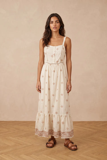 Robe Florie Imp Ecru IMP ECRU