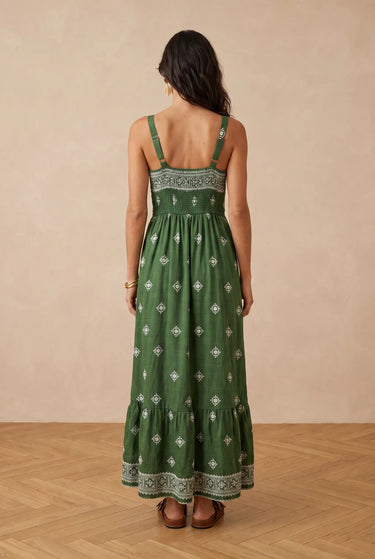 Robe Florie Imp Vert IMP VERT