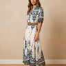 Robe Lucinda Ecru/Marine ECRU/MARINE
