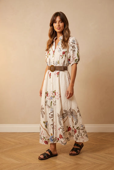 Robe Lucinda Ecru/Rose ECRU/ROSE