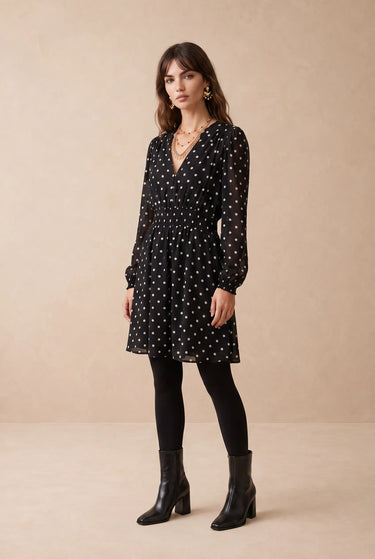 Robe Margaux Noir/Pois NOIR/POIS