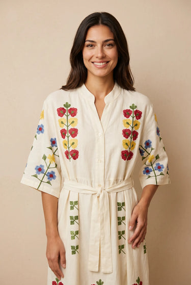 Robe Martina Ecru/B ECRU/B