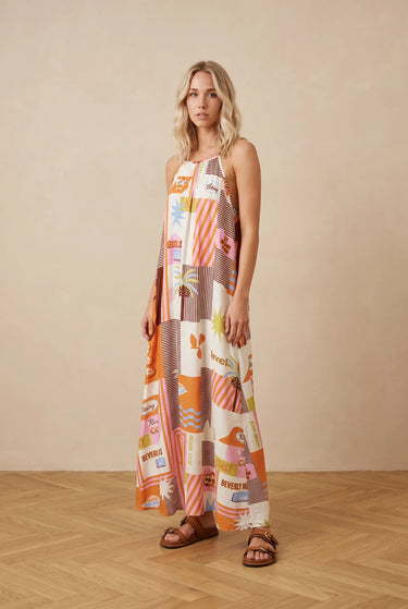 Robe Pauleta Ecru/Orange ECRU/ORANGE