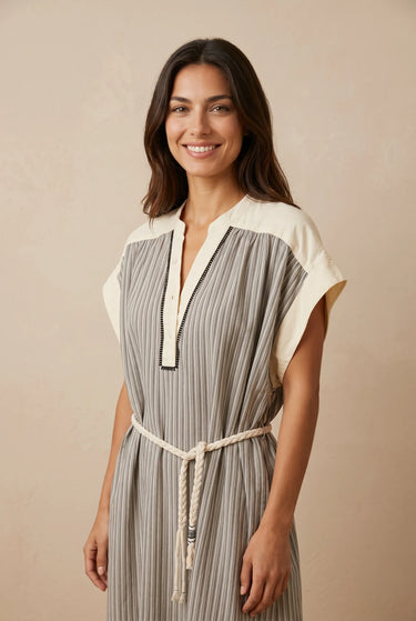 Robe Zephyr Gris Raye GRIS RAYE