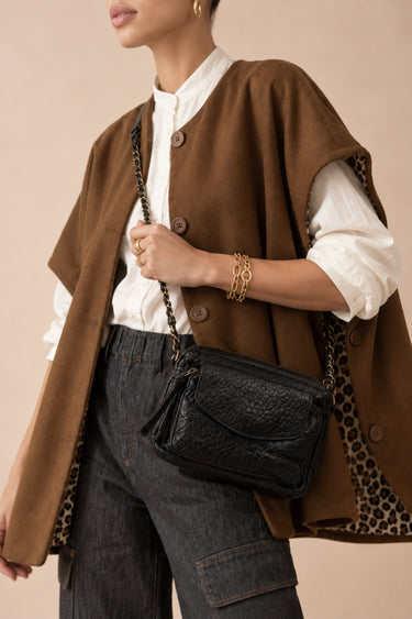 Sac Maurane Noir/Croc NOIR/CROC