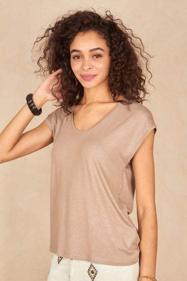 T Shirt Alice Taupe/Glitter TAUPE/GLITTER