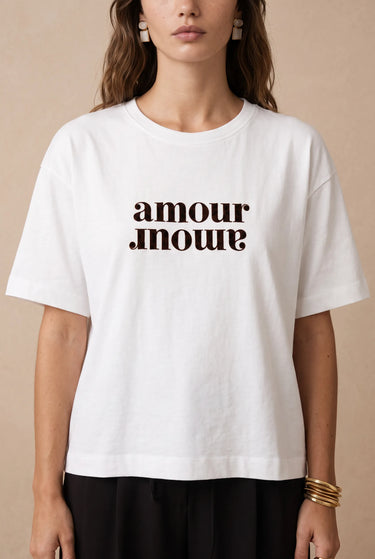 T Shirt Amour Ivoire IVOIRE