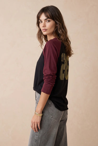 T Shirt Anita Noir/Bordeaux NOIR/BORDEAUX