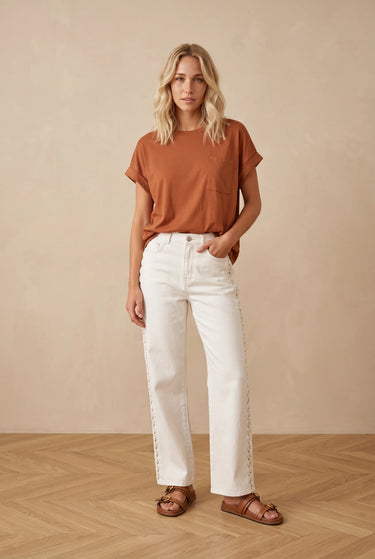 T Shirt Aubin Brique BRIQUE