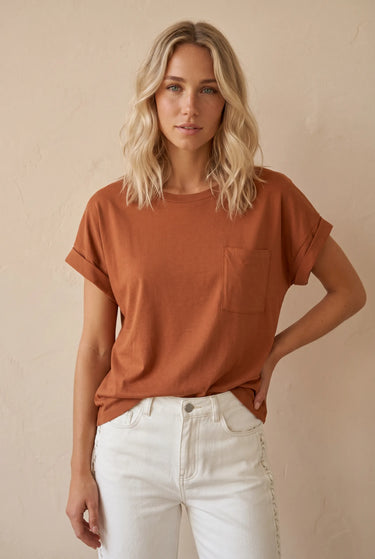 T Shirt Aubin Brique BRIQUE