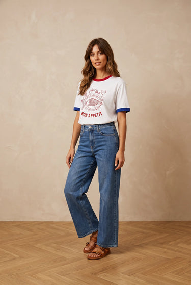 T Shirt Austin Blanc/Rouge BLANC/ROUGE