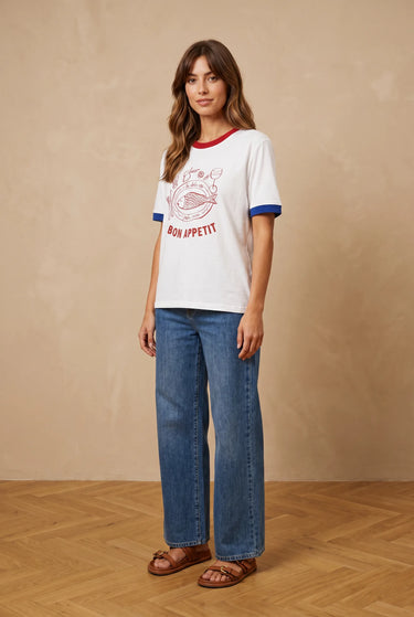 T Shirt Austin Blanc/Rouge BLANC/ROUGE